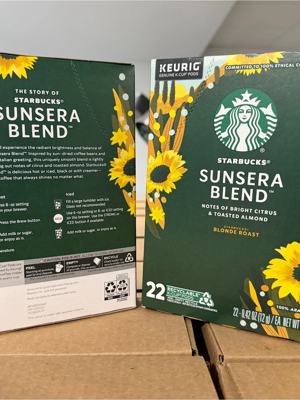 Starbucks Sunsera Blend Coffee K-Cups 44 pods